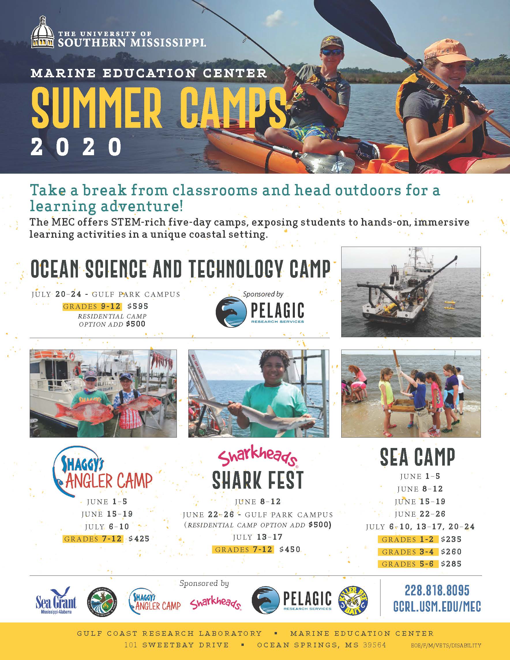2020 summer camp flyer